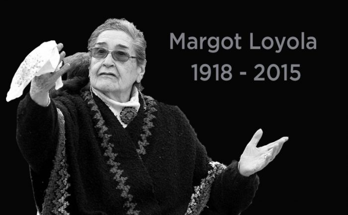 Despiden a Margot Loyola, una de las más grandes, junto a Violeta Parra, del folclor chileno