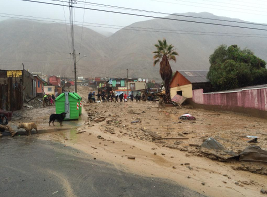 Aluvión en Tocopilla deja tres muertos y gobierno decreta Estado de Excepción Constitucional para Región de Antofagasta