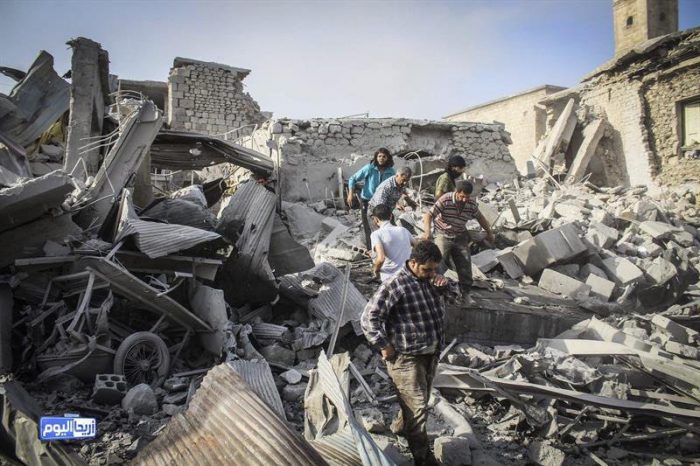 Al menos 31 muertos y 60 heridos por bombardeos y caída de un avión en Siria
