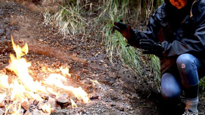 Los extraños fuegos eternos de Nueva Zelanda