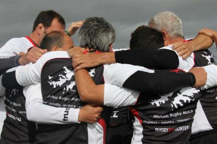 Veteranos de Las Malvinas se juntan en emotivo duelo de rugby