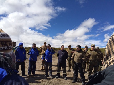Fiscal sobrevuela en avión vigía zona del crimen de policías en el altiplano
