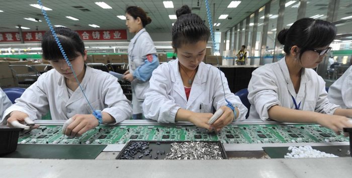 Actividad manufacturera china registra en septiembre su peor nivel en 6 años