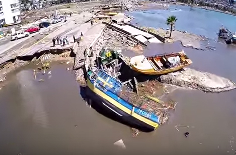 [Video] Dron muestra las costas de Coquimbo tras terremoto