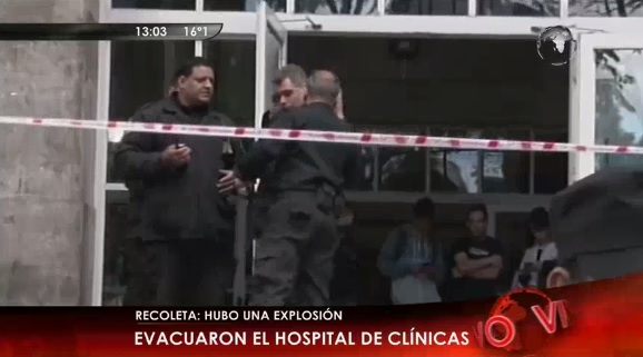 Tres heridos por explosión en un hospital de Buenos Aires