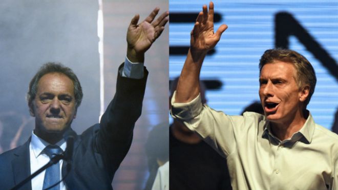 Scioli y Macri se enfrentarán en segunda vuelta por la presidencia de Argentina