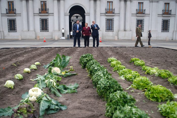 La Moneda se convierte en una hortaliza como parte de campaña que promueve a Chile como exportador de alimentos de calidad mundial