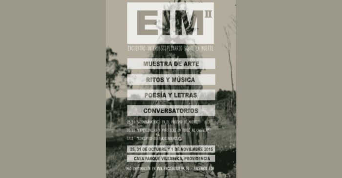 Encuentro Interdisciplinario sobre la Muerte (EIM) en Casa Parque Villaseca, 25, 31 de octubre y 1 de noviembre