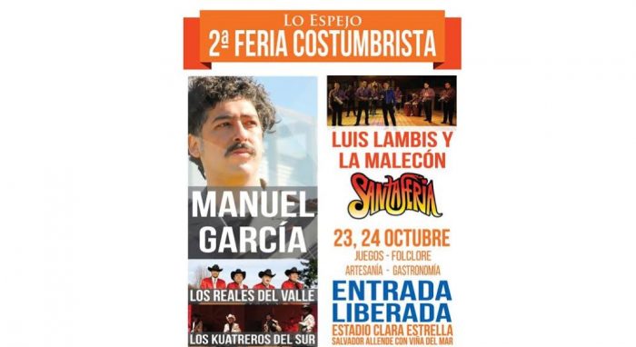 Este viernes partió la feria costumbrista de Lo Espejo