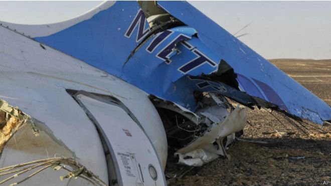 «Factores externos» causaron el accidente del avión ruso en Egipto, dice línea aérea