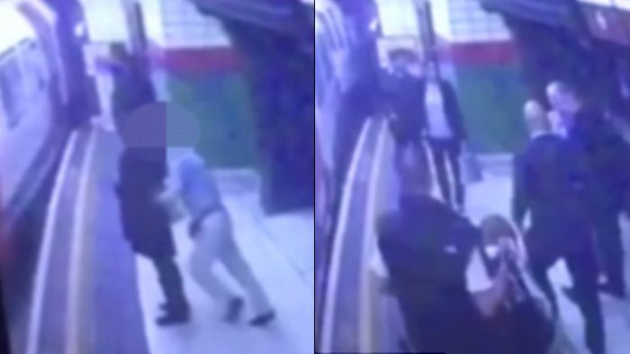 [Video] Hombre empujó a musulmana al Metro de Londres