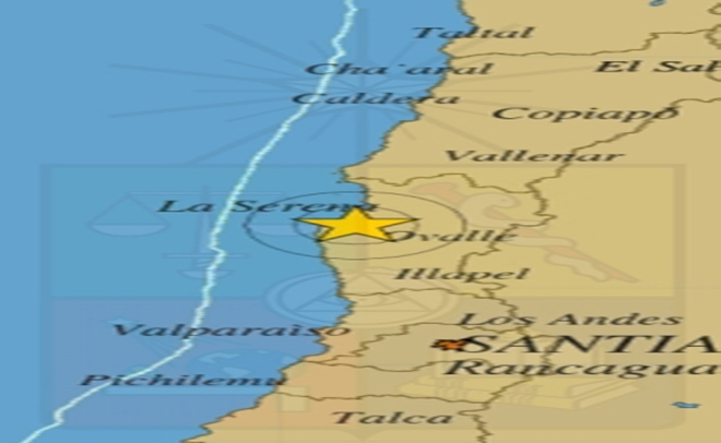 Temblor de 5 grados sacude a la región de Coquimbo