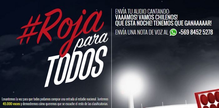 [Video] #RojaParaTodos la campaña para bajar el valor de las entradas al estadio