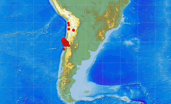 Tres sismos sobre los 6.0 grados Richter marcaron una movida madrugada en la zona centro norte del país