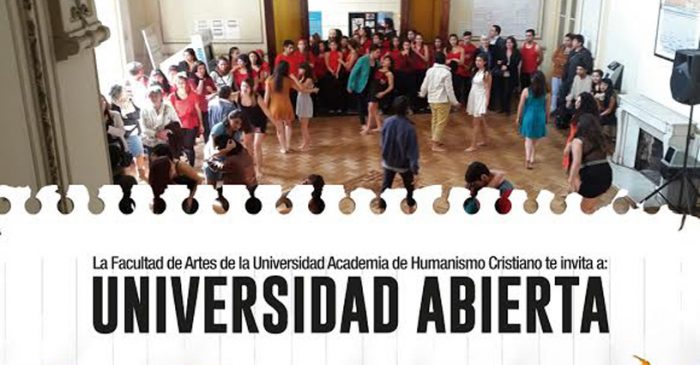 Talleres artísticos gratuitos en “Universidad Abierta” de la Universidad Academia de Humanismo Cristiano, 14 de noviembre