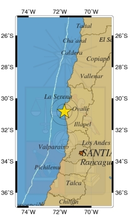 Sismo de 5.7 grados afectó a Coquimbo