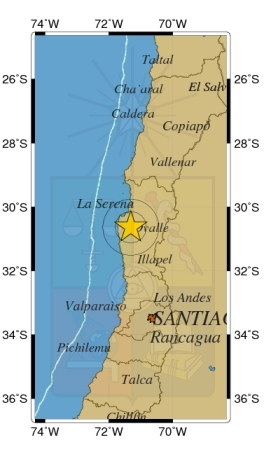 Temblor de magnitud 5,8 sacude cinco regiones del norte y centro de Chile