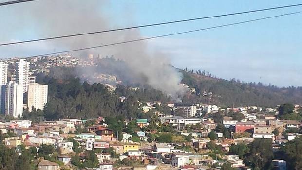 Declaran alerta roja por Incendio en Valparaíso