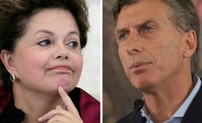 Macri y Rousseff se reúnen a dos días de las elecciones en Venezuela