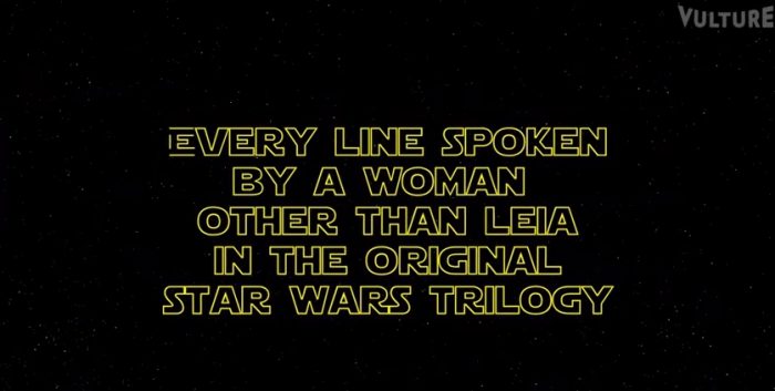 [Video] Las mujeres no hablan mucho en la trilogía de Star Wars (salvo Leia)