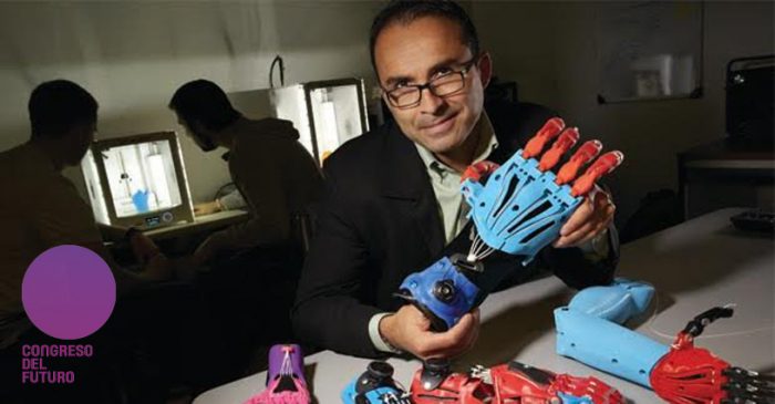 Científico chileno que cambió el mundo con sus prótesis 3D invita al Congreso del Futuro