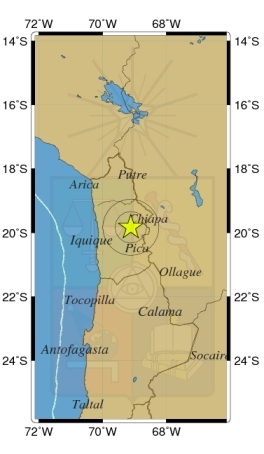 Sismo de magnitud 4,6 sacude la región de Tarapacá