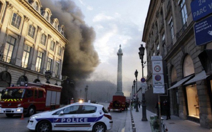 Se declara un incendio en el hotel Ritz de París