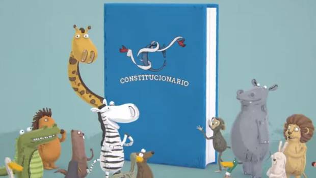 Gigantografías y folletos repartidos en recitales masivos son parte de la campaña de proceso constituyente