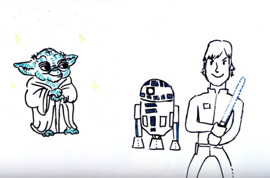 [Video] Si aún no entiendes nada sobre «Star Wars», te lo explicamos en dibujos