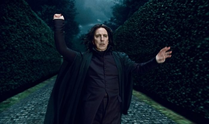 HP7A-TR2-135 Alan Rickman as Professor Severus Snape in Warner Bros. Pictures fantasy adventure HARRY POTTER AND THE DEATHLY HALLOWS  PART 1, a Warner Bros. Pictures release. Photo courtesy of Warner Bros. Pictures
