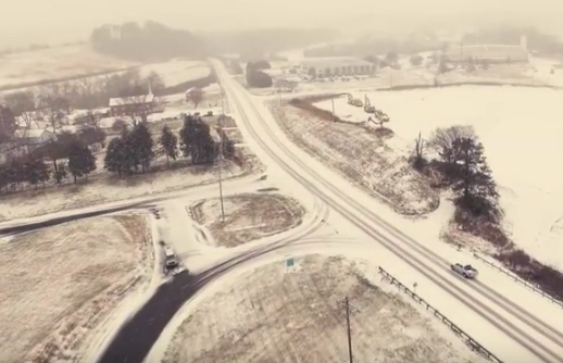 [Video] Un drone recorre la tormentosa tierra de ‘Snowzilla’