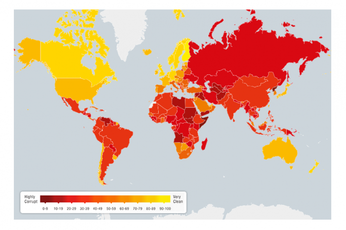 Chile cae al segundo lugar entre los países menos corruptos de Latinoamérica