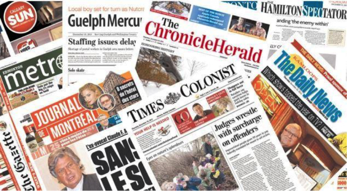 Periódicos pierden terreno en Canadá sin nadie que los salve