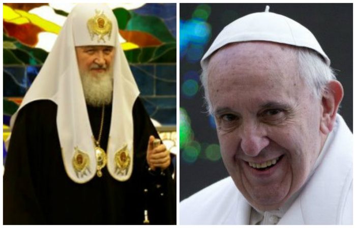 El papa y el patriarca ruso Kiril se abrazaron en encuentro histórico
