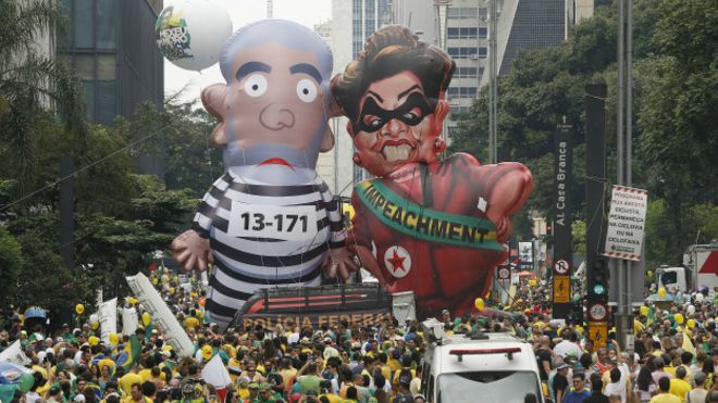 Más de un millón de personas protestan en Brasil contra Dilma Rousseff