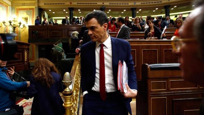 Congreso español rechazó a Pedro Sánchez (PSOE) como candidato a presidente del Gobierno