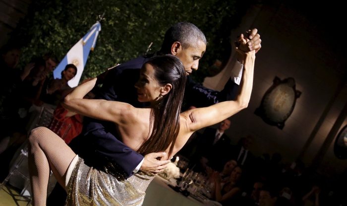 [Video] Obama baila un tango durante su visita de Estado en Argentina