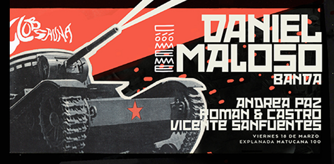 DJ mexicano Daniel Maloso en fiesta en Matucana 100, 18 de marzo