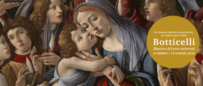 Últimos días de la obra de Botticelli en Chile en Centro Cultural La Moneda, hasta el 13 de marzo