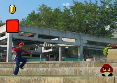 [Video] Así sería jugar «Súper Mario Bros.» en la vida real