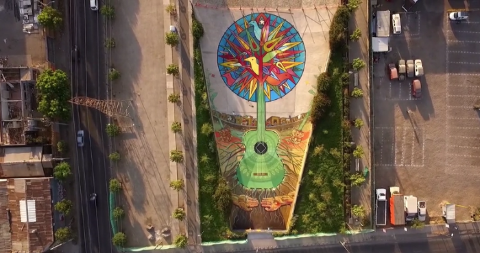 [Video] Árbol de Víctor: el mural gigante dedicado a Víctor Jara