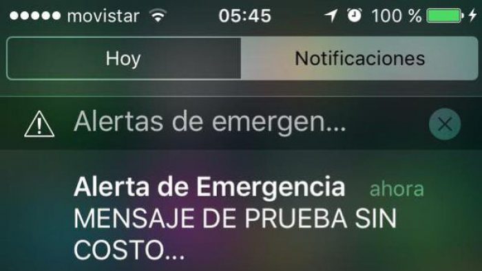 Mensaje de emergencia despierta esta madrugada a varios chilenos