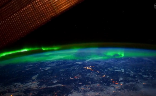 [VIDEO] NASA publica increíbles imágenes en 4K de auroras boreales desde el espacio