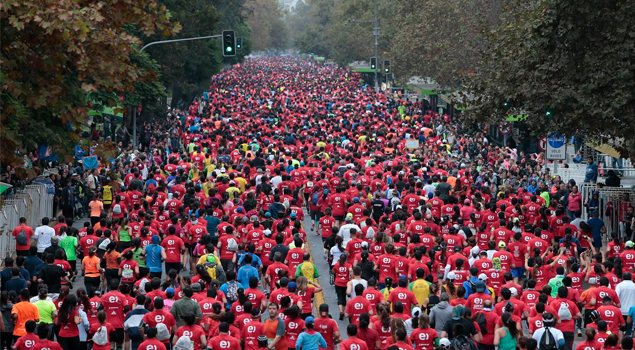 [Video] Así se vió el Maratón de Santiago desde el aire