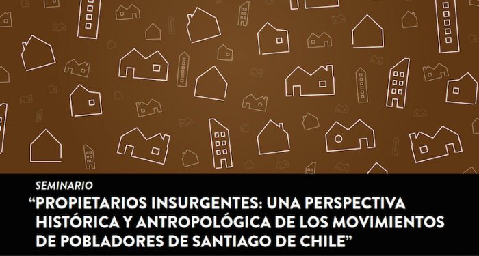 Seminario sobre los movimientos de pobladores de Santiago en Biblioteca Nicanor Parra, 12 de mayo.