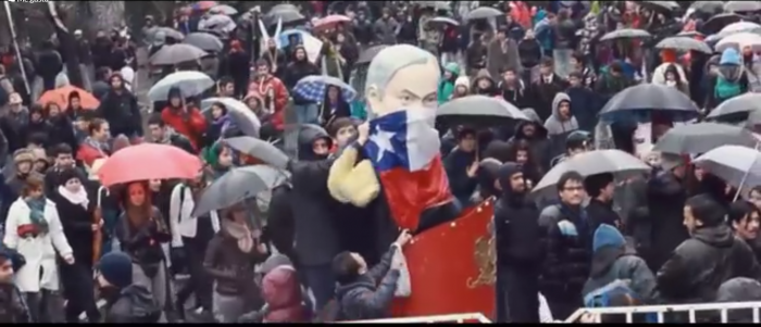 [VIDEO] Secundarios calientan gran movilización de mañana con consigna contra la educación de Pinochet