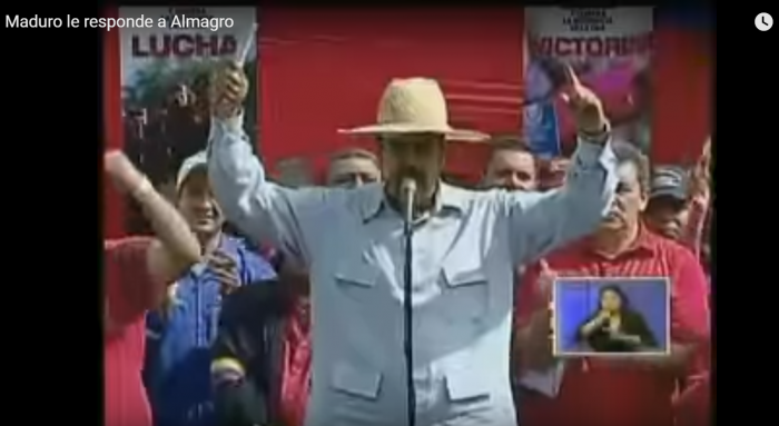 [VIDEO] Maduro a Almagro: «Métase su Carta Democrática por donde le quepa»