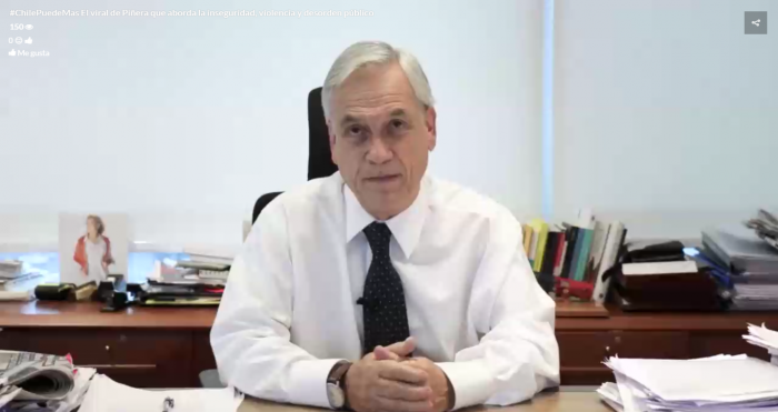 [VIDEO] Piñera hace dura crítica a la seguridad ciudadana: «Llegó el momento de reaccionar»