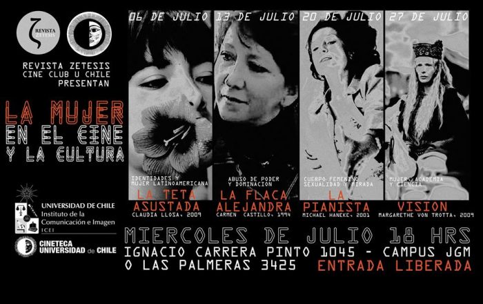Ciclo “La Mujer en el Cine y la Cultura” en ICEI Universidad de Chile, miércoles de julio. Entrada liberada