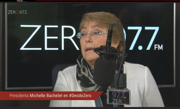 Bachelet no sabía que Radio Zero es de Copesa: «Fíjese que yo no tenía idea, me acabo de enterar»
